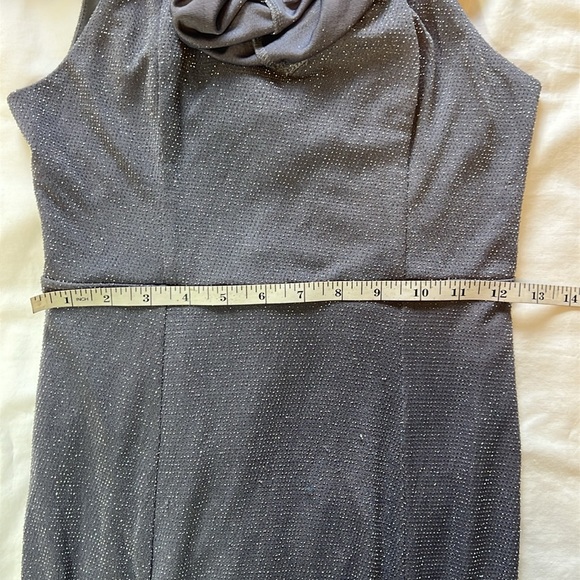 Show Me Your MuMu Women’s Size Small Floor Length Silver Sparkly Prom Gown - Picture 10 of 11